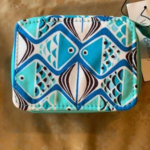 Go Fish Blue travel pill case